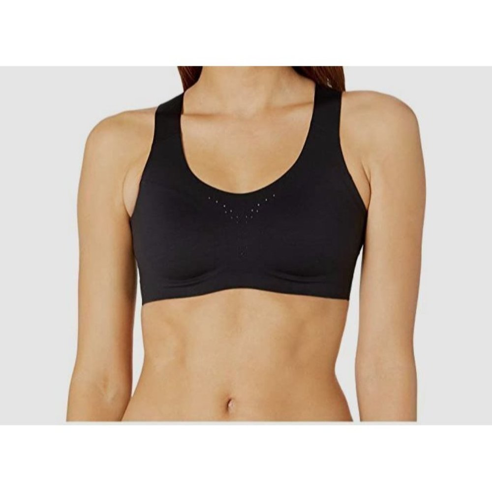 Brooks 32C/D Holds Me In Dare Crossback Run Bra Black